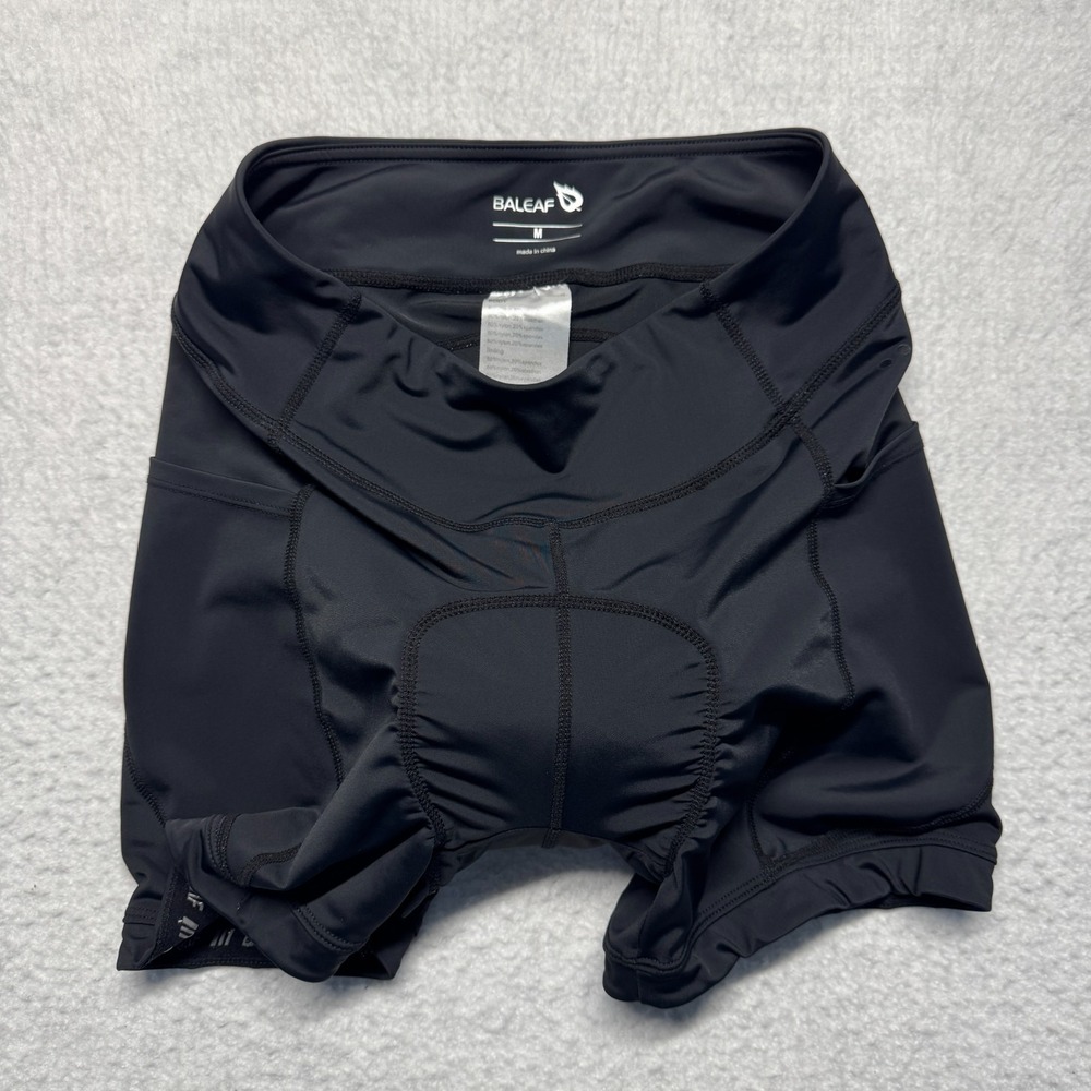 BALEAF‎ Black 3D Padded Athletic Cycling Shorts Mini Biker Women's Size M